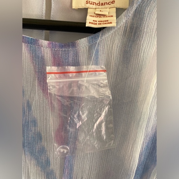 Sundance Silk Watercolor Dress Large NWOT - Picture 8 of 9